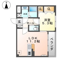 アヴァンス エバー 中三国ヶ丘の物件間取画像